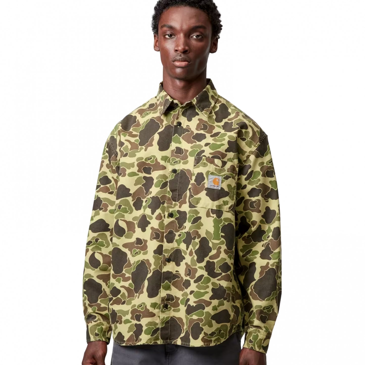 Camicia Carhartt WIP LS Duck Shirt CAMOUFLAGE