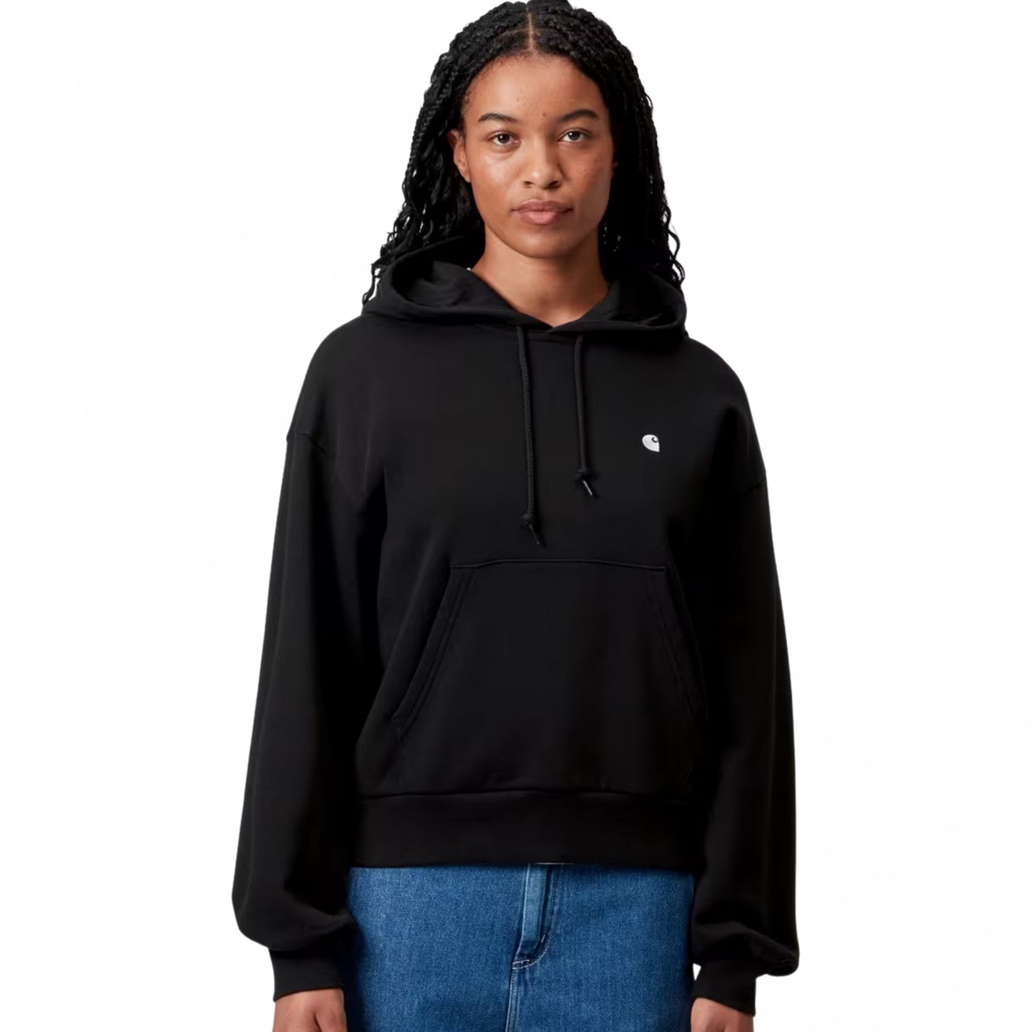Felpa Donna Carhartt WIP Hooded Casey Sweatshirt NERO