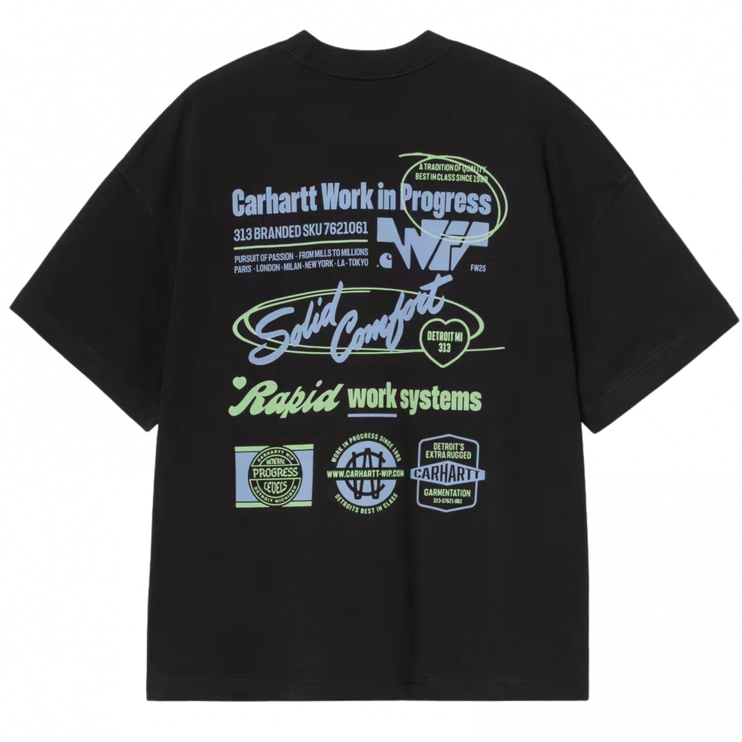 Maglietta Carhartt WIP SS Networks Tee NERO