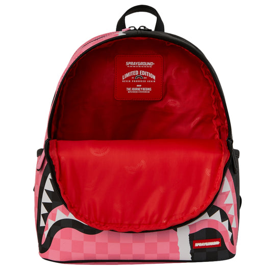 Zainetto Sprayground Pink and Black Tear Sip Savag UNICO