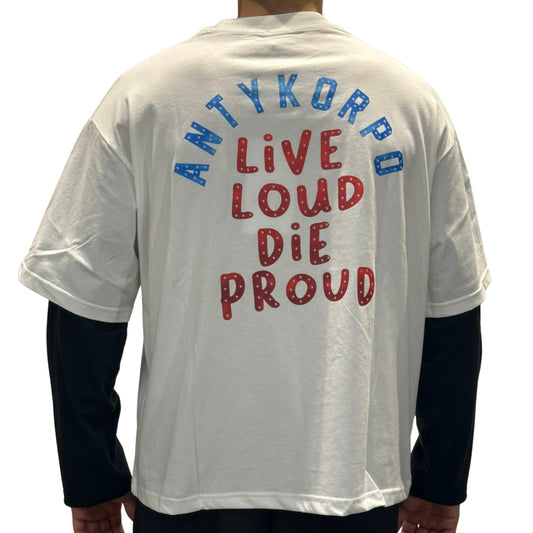 Maglietta Antikorpo LS Double Sleeve BIANCO