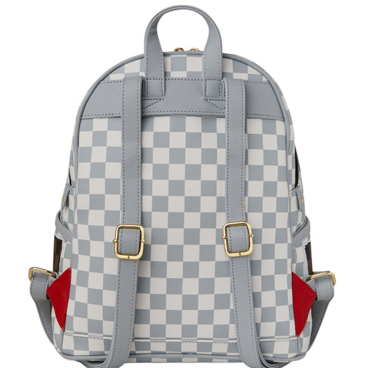 Zainetto Sprayground Cream Brown Tear Check Savage Backpack