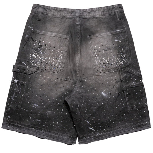 Pantaloncino Paper Money Crystalized Short NERO