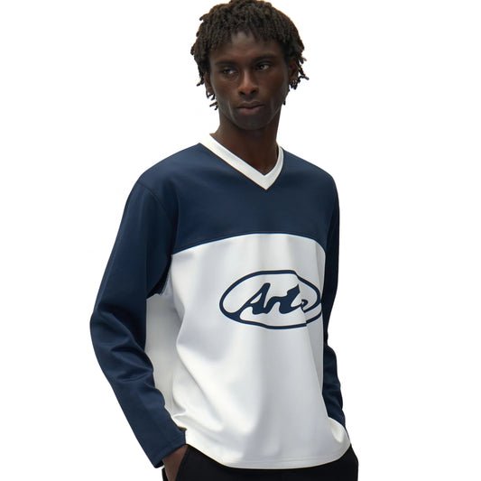 Maglietta Arte Circle Logo Longsleeve BLU NAVY