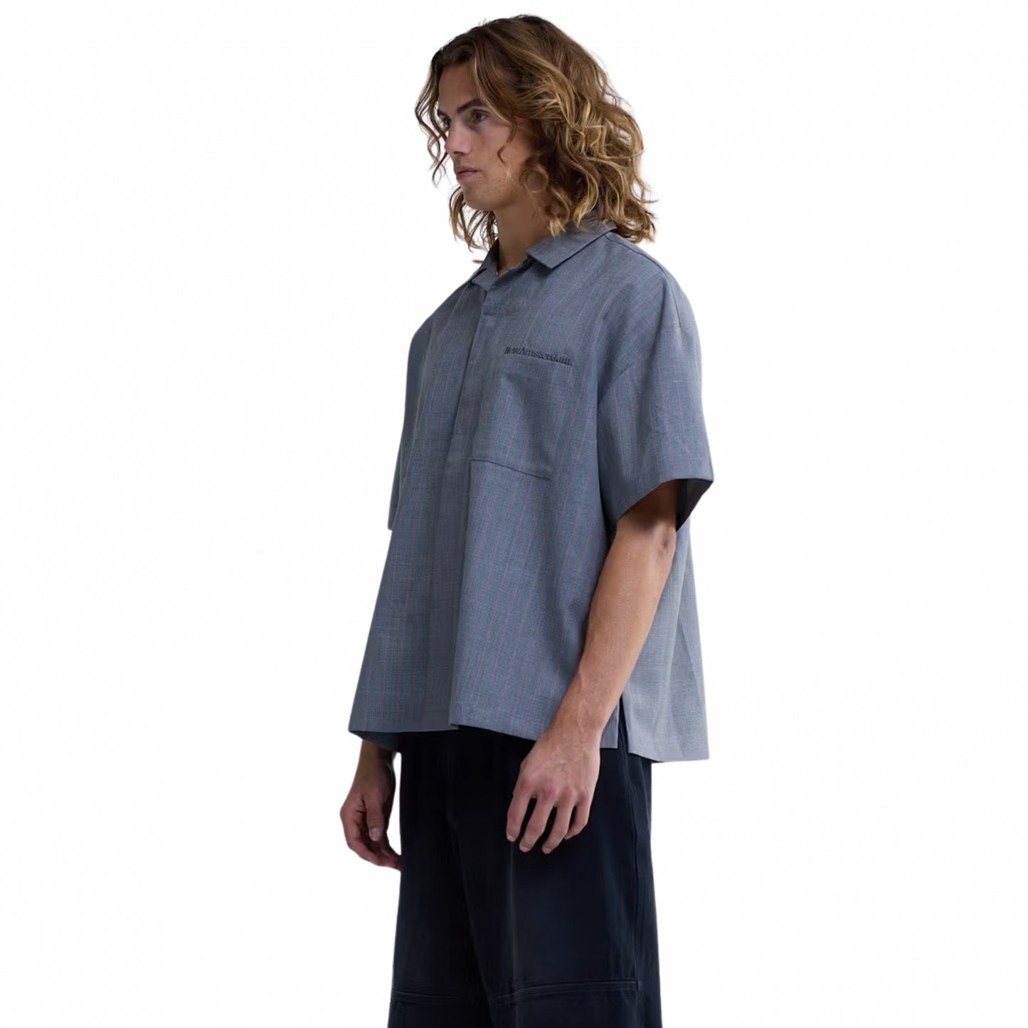 Camicia NASA Wijk Shirt Wool GRIGIO