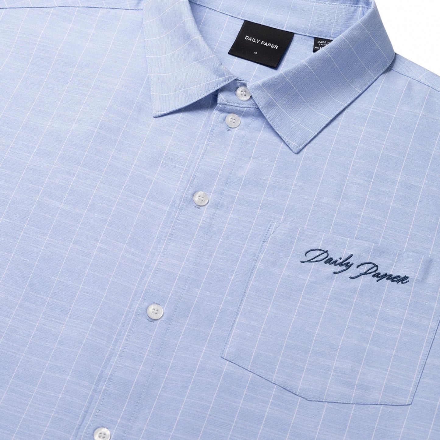 Camicia Daily Paper Script SS Shirt BLU