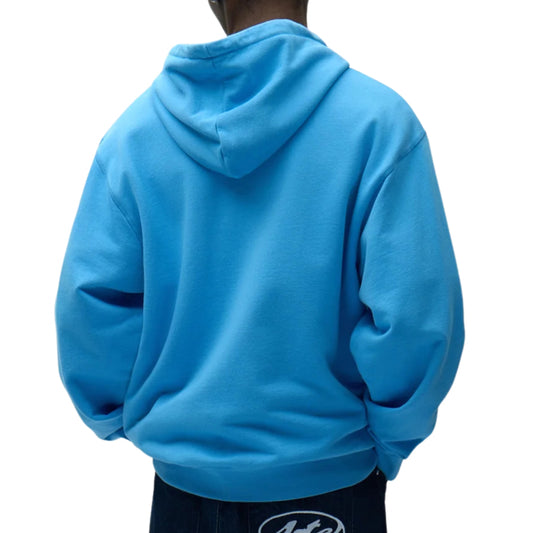 Felpa Arte Circle Logo Zip Hoodie AZZURRO