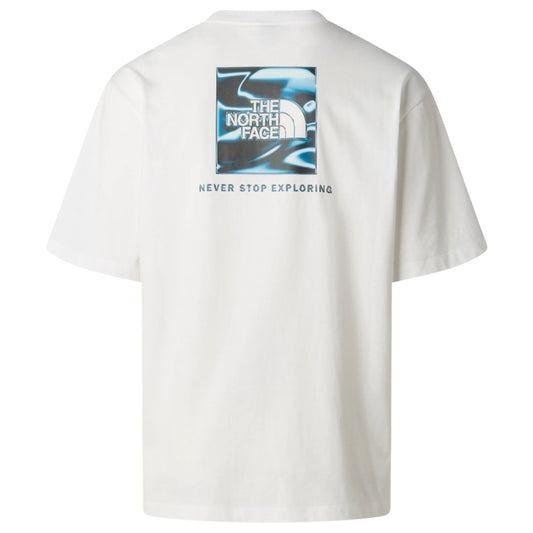 Maglietta TNF Liquid Box Never Stop Exploring SS T BIANCO