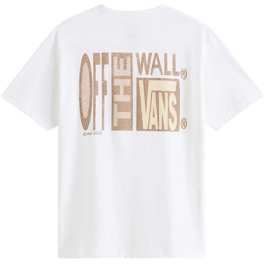 Maglietta Vans Stretch Stack Crackle Tee BIANCO