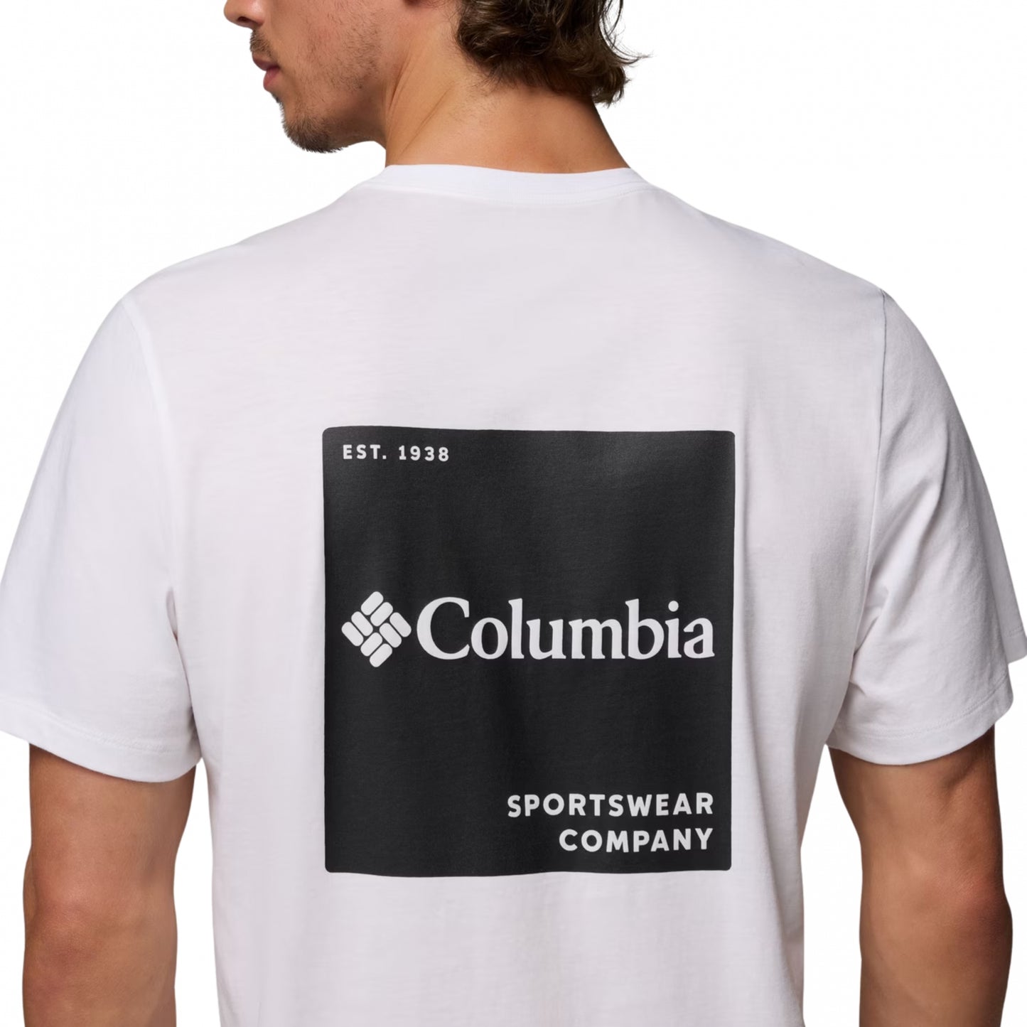 Maglietta Columbia CSC Logo Back Tee BIANCO