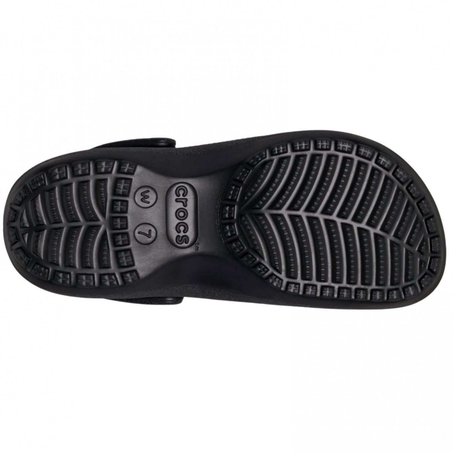 Ciabatta Crocs Classic Platform Glitter Clog NERO