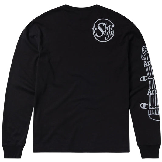 Maglietta Champion x Aries LS Tee NERO