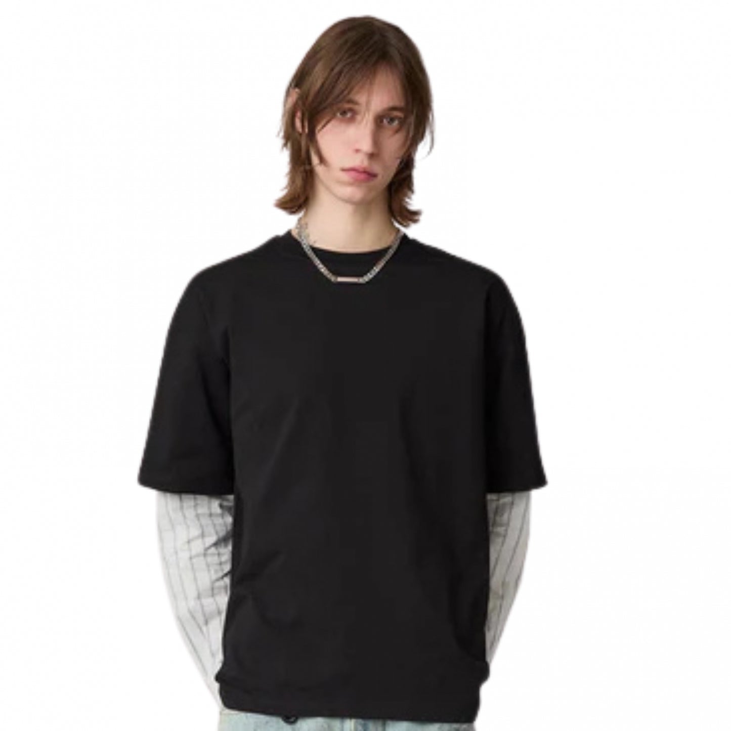 Maglietta Acupuncture Layered Longsleeve Type 2 NERO