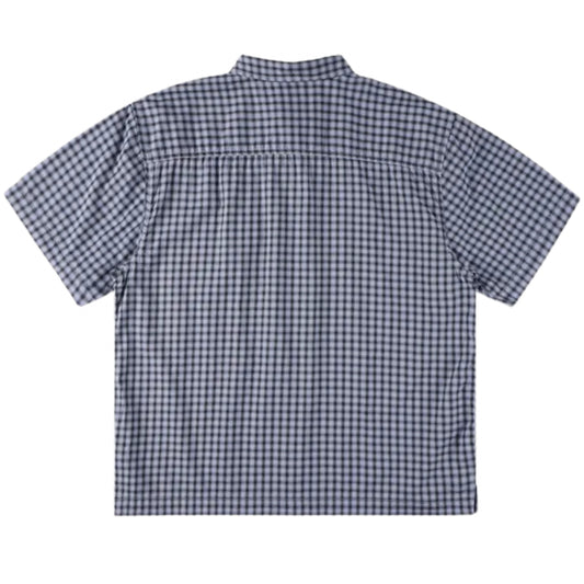 Camicia Vans Larkspur Mini Plaid SS Shirt AZZURRO