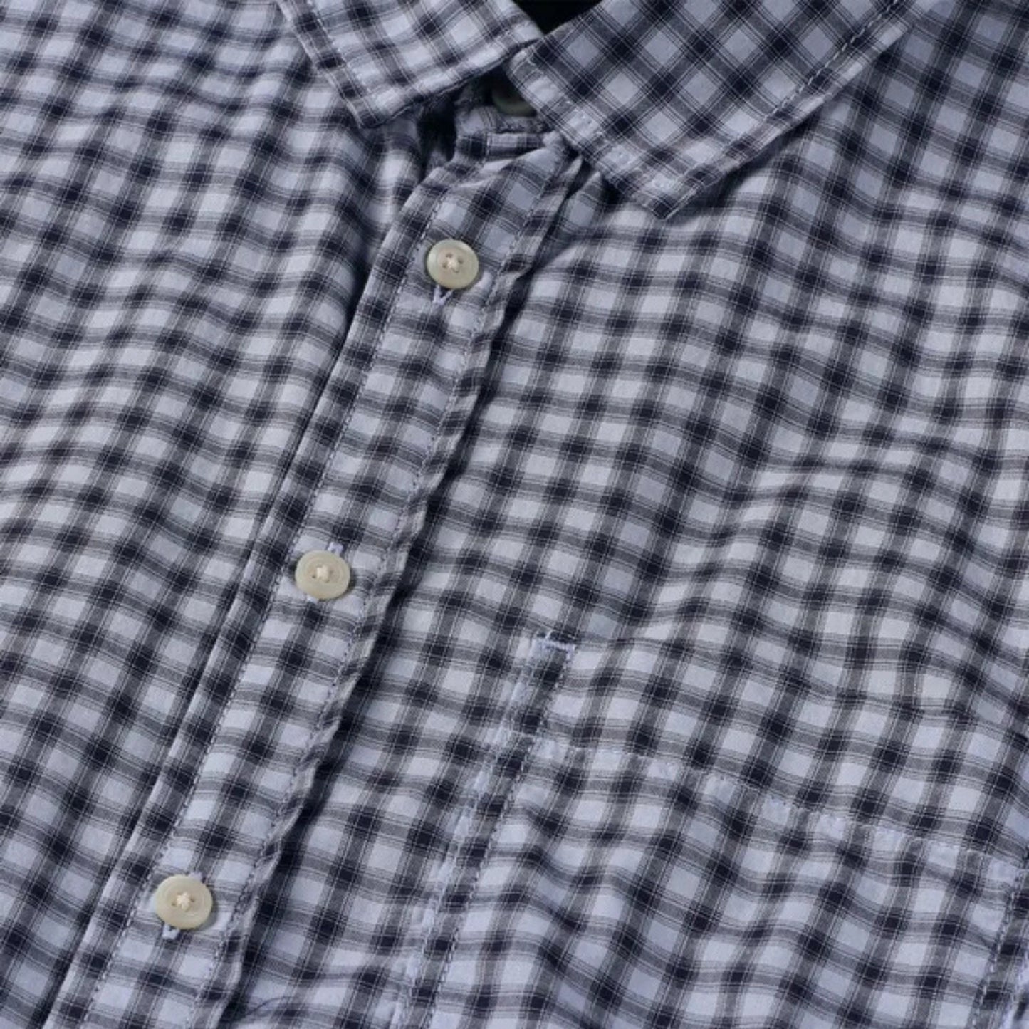 Camicia Vans Larkspur Mini Plaid SS Shirt AZZURRO