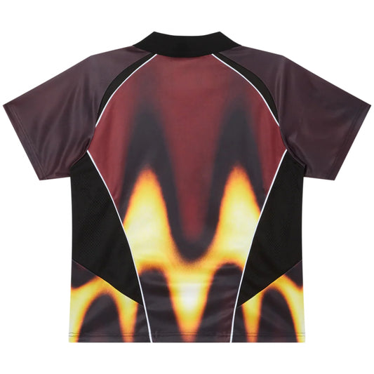 Maglietta Obey Blurred Soccer Jersey Tee ROSSO