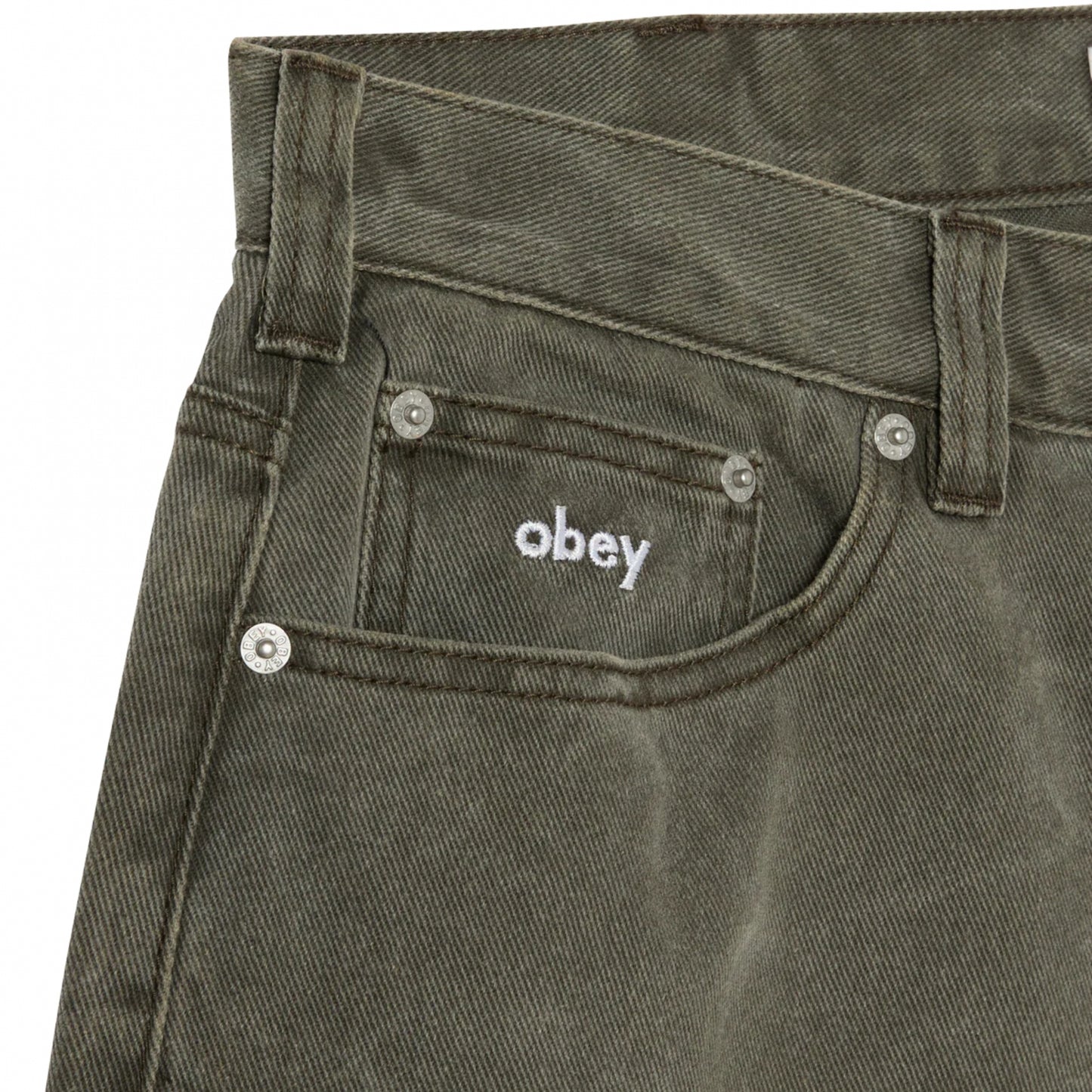 Pantaloncino Obey Bigwig Baggy Denim Short NERO