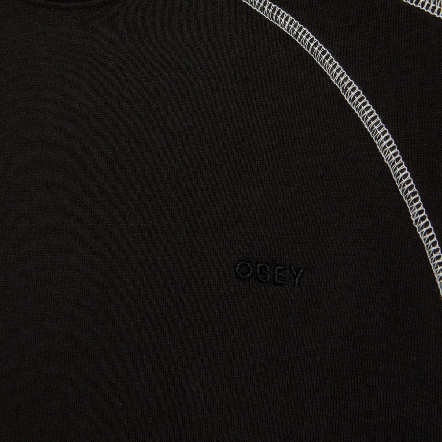 Maglietta Obey Contrast Stitch Tee NERO