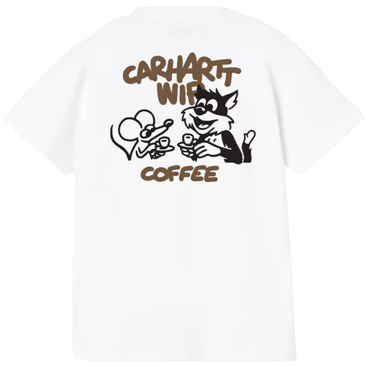 Maglietta Carhartt WIP SS Coffee Break Tee BIANCO