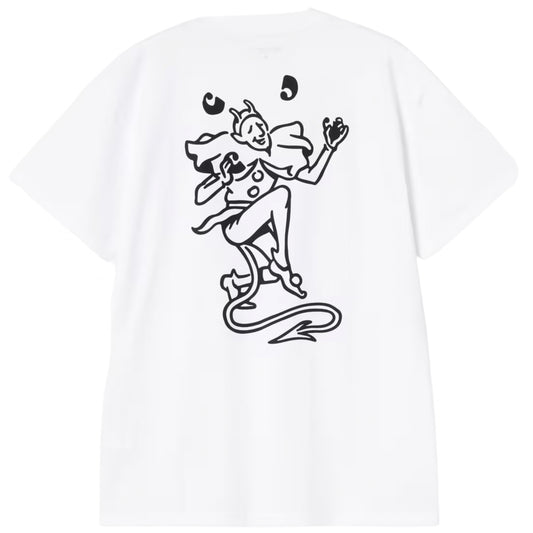 Maglietta Carhartt WIP SS Playing Cards Tee BIANCO