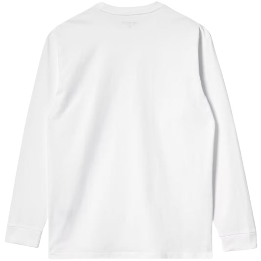 Maglietta Carhartt WIP LS Chase Tee BIANCO
