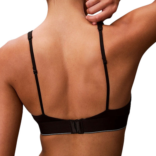 Top Calvin Klein Lightly Lined Triangle NERO