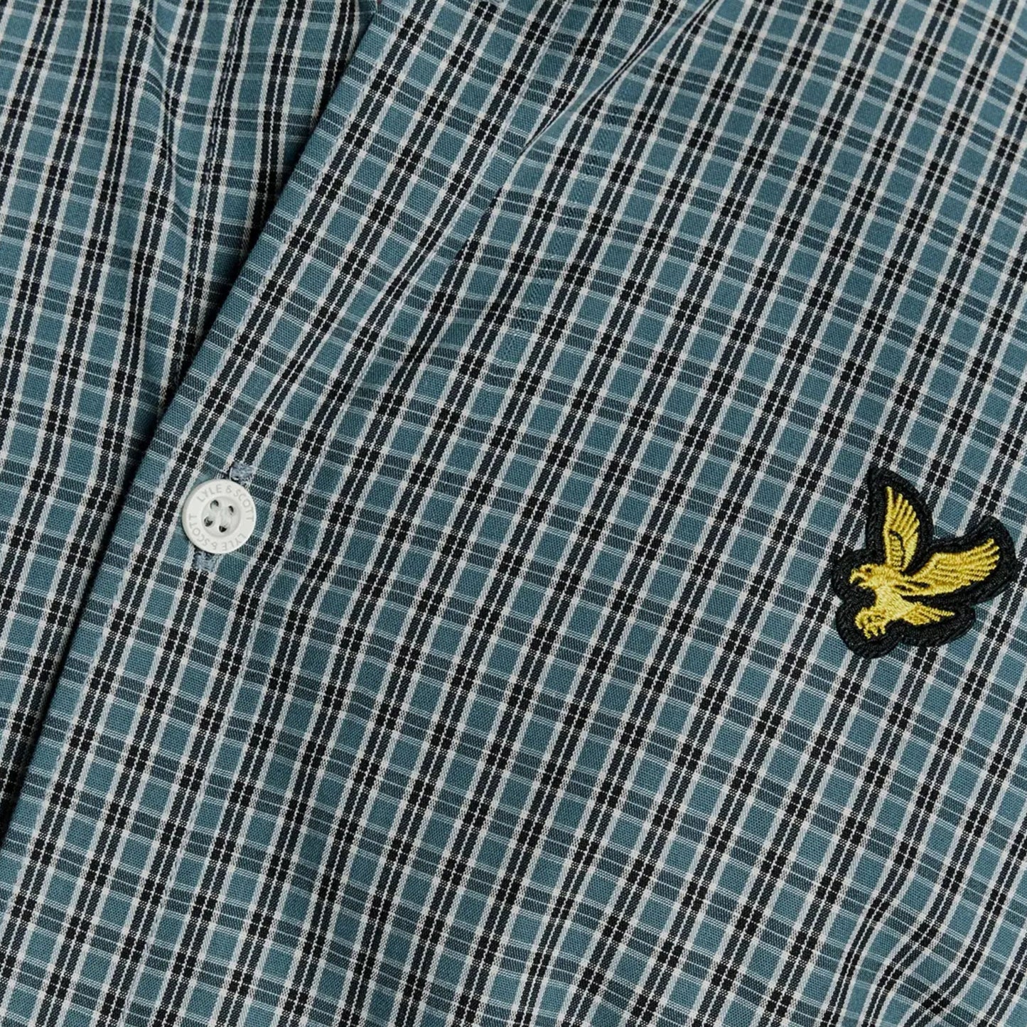 Camicia Lyle & Scott Fie Check SS Shirt DENIM
