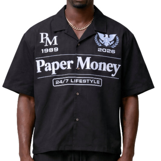 Camicia Paper Money Grand Prix Shirt NERO