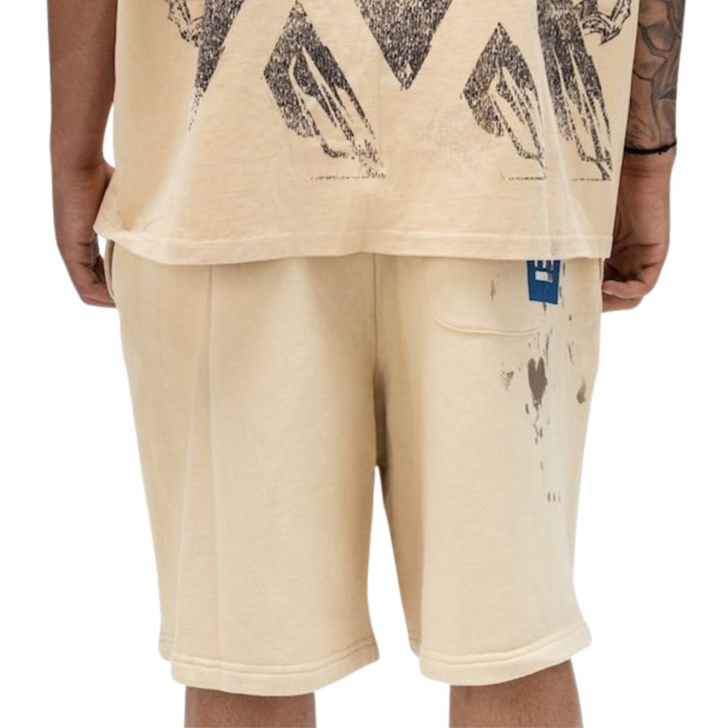 Pantaloncino Paper Money Racing Club Shorts CREMA