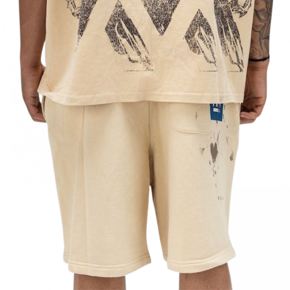 Pantaloncino Paper Money Racing Club Shorts CREMA