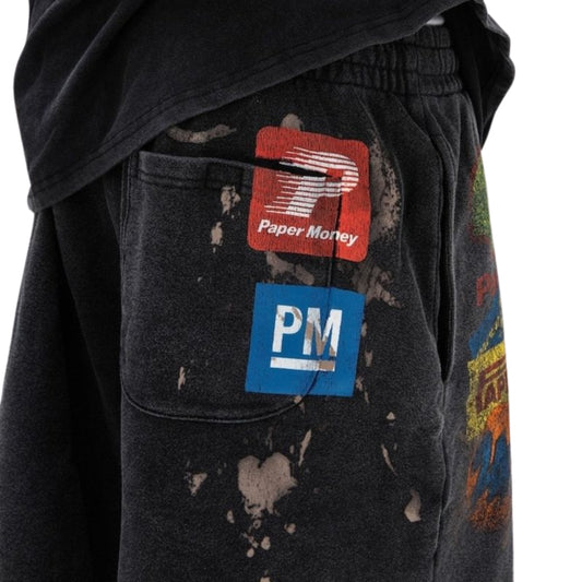 Pantaloncino Paper Money Racing Club Shorts NERO