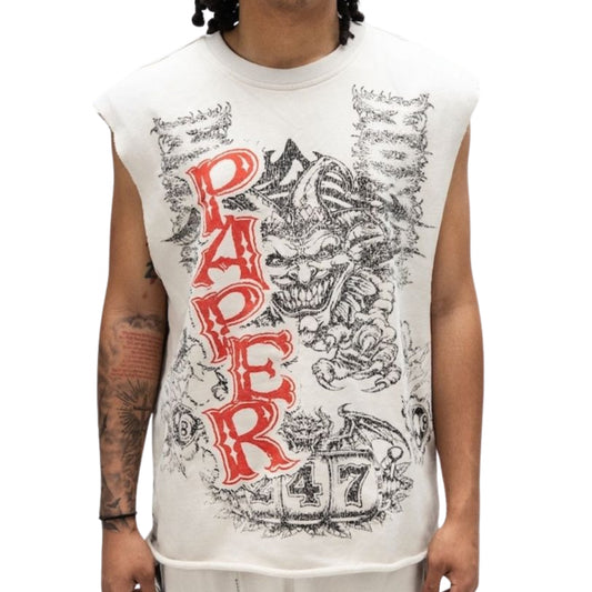 Canotta Paper Money Venom Sleeveless BIANCO