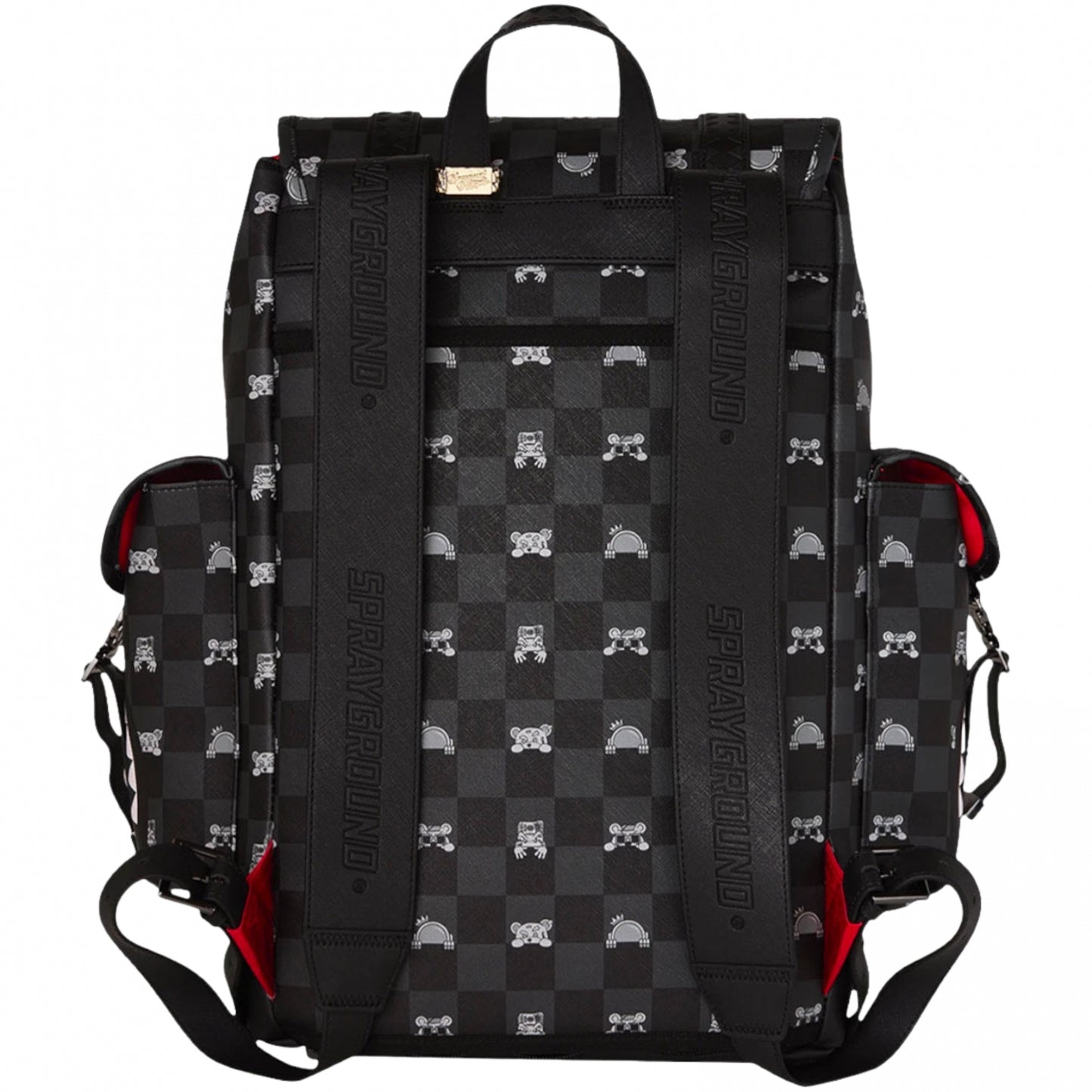 Zaino Sprayground Peeking Character Check Monte Ca UNICO