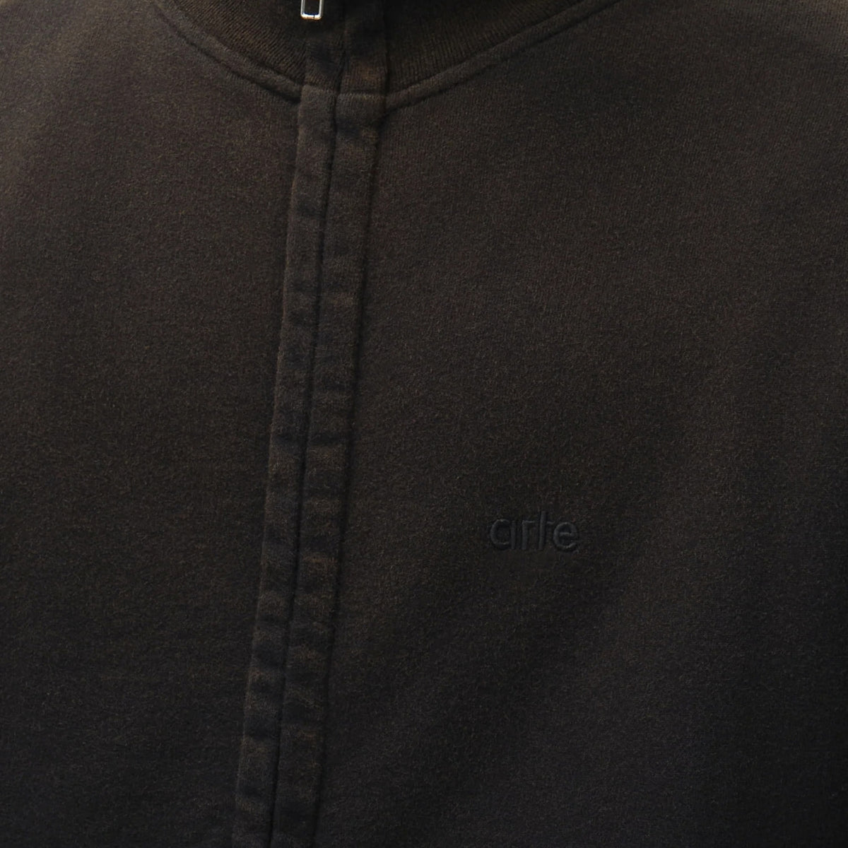 Felpa Arte Sunfade Uniform Zip Sweatshirt NERO