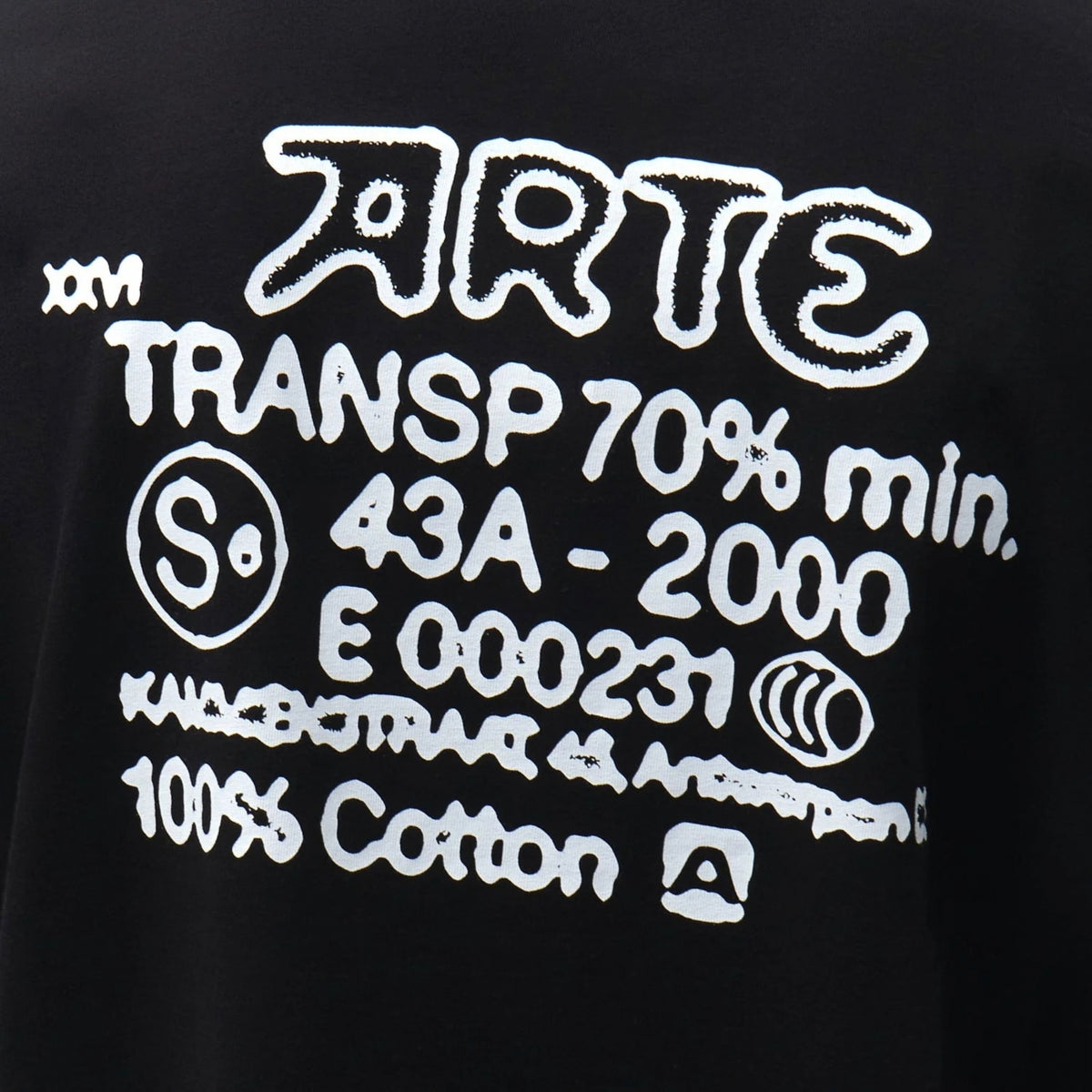 Maglietta Arte Serial Stamp Tee NERO