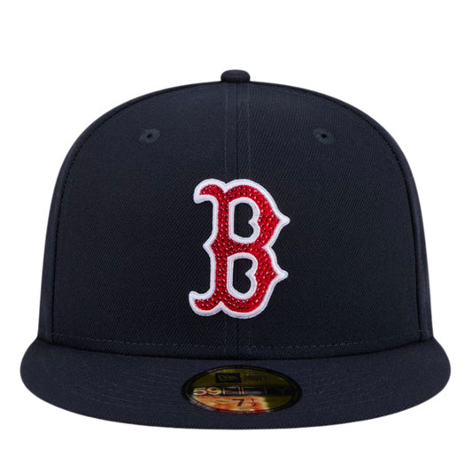 Cappello New Era 59Fifty Rhinestone Badge BOSRED UNICO