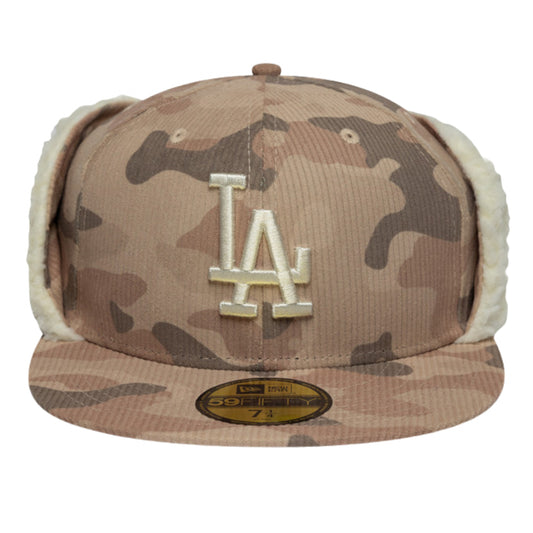 Cappello New Era 59Fifty Cord Down Flap LA UNICO