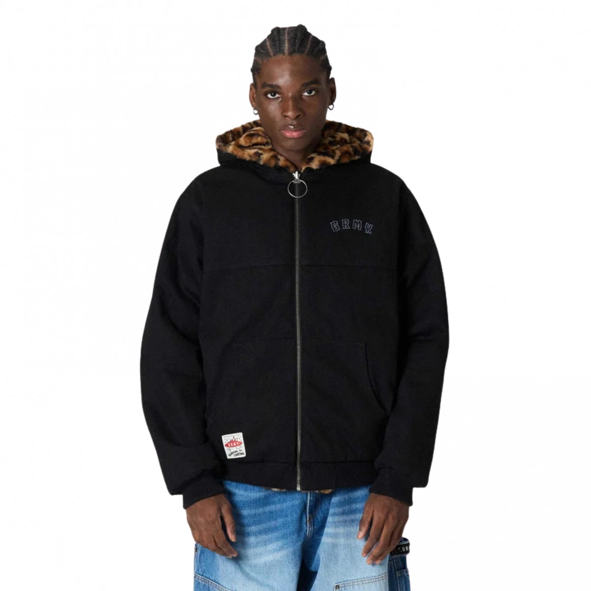 Giubbino Grimey The Props Leopard Hooded
