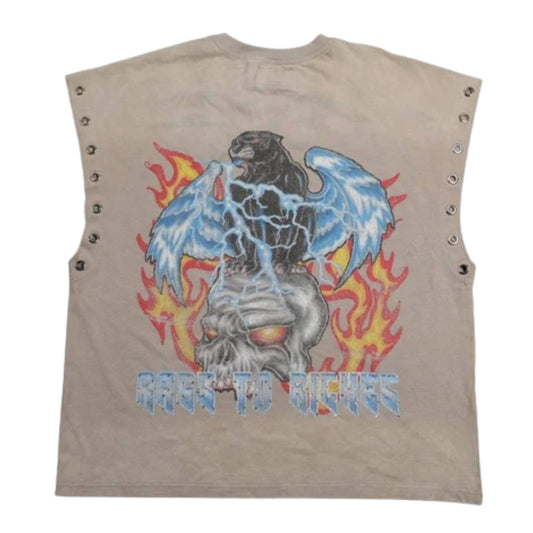 Maglietta Paper Money Freedom Graphic Cutoff Tee