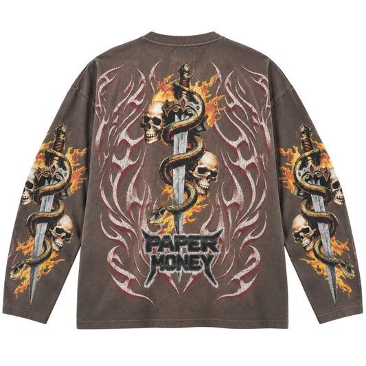 Maglietta Paper Money Soar Long Sleeve Tee