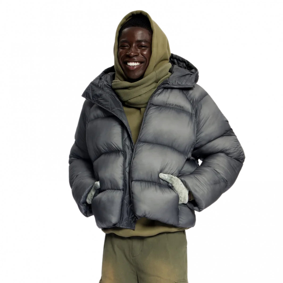 Giubbino DailyPaper Raglan Sleeve Dias Puffer Jacket