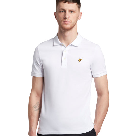 Lyle e Scott Plain Polo Shirt BIANCO