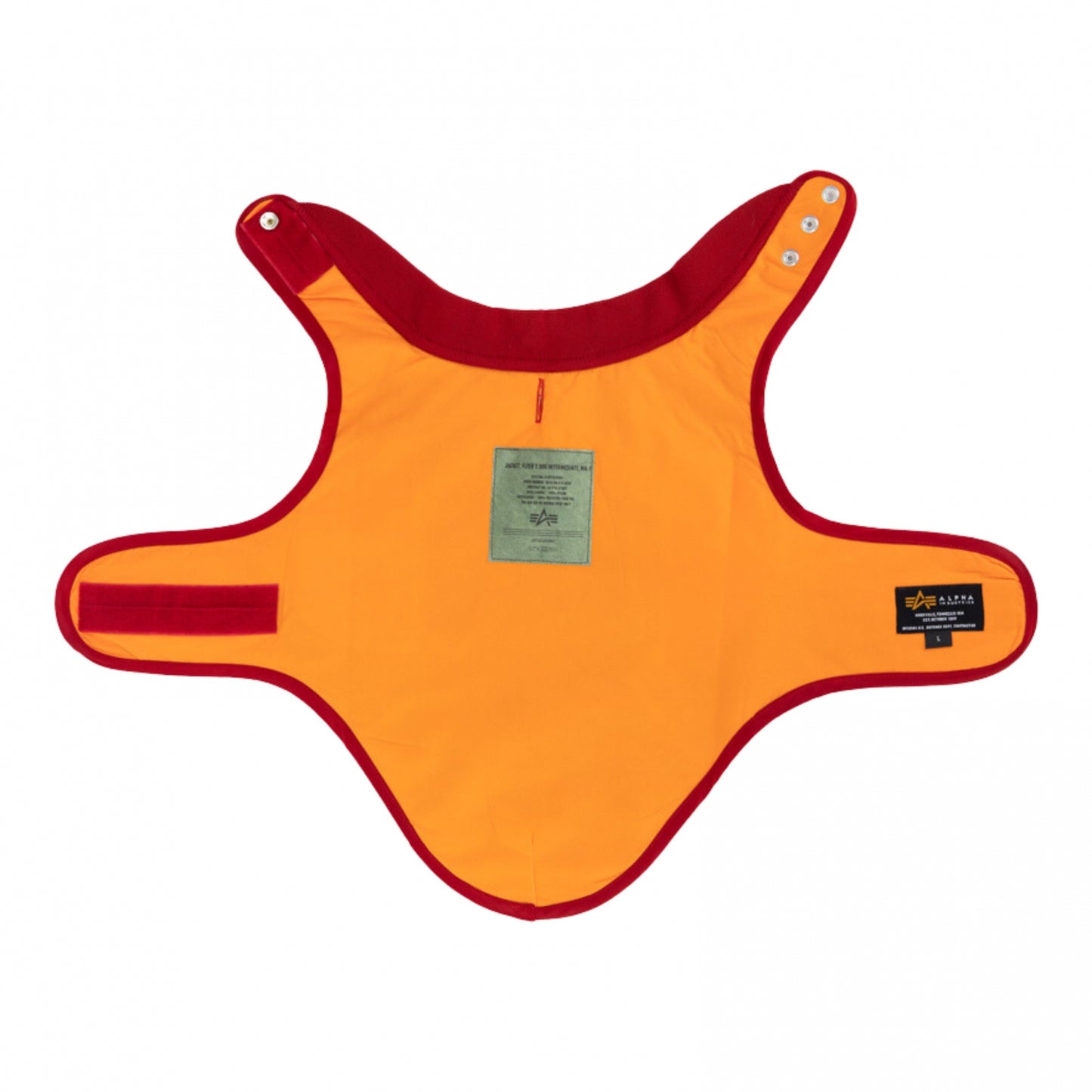 Pettorina ALpha MA-1 Dog Jacket Back Print