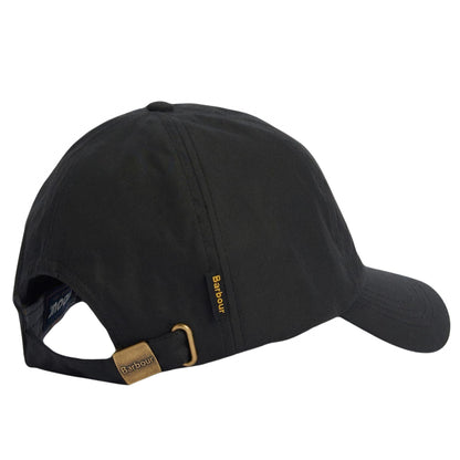 Barbour Wax Sports Cap BLACK Black A