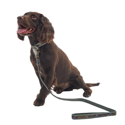 Barbour Reflective Tartan Comfort Lead Collar UNIQUE