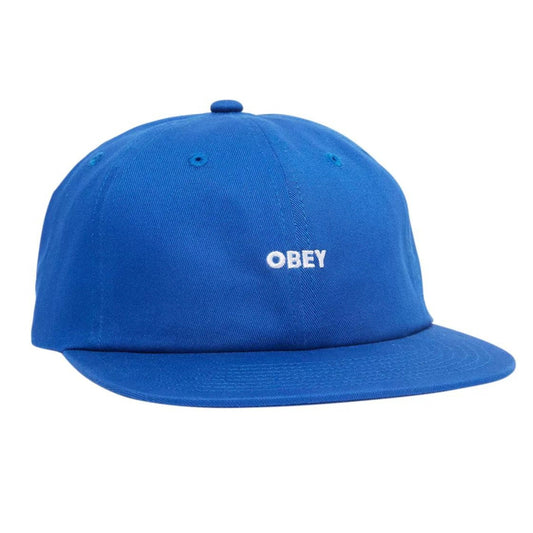 Obey Bold Twill 6 Panel Straoback Hat BLUE