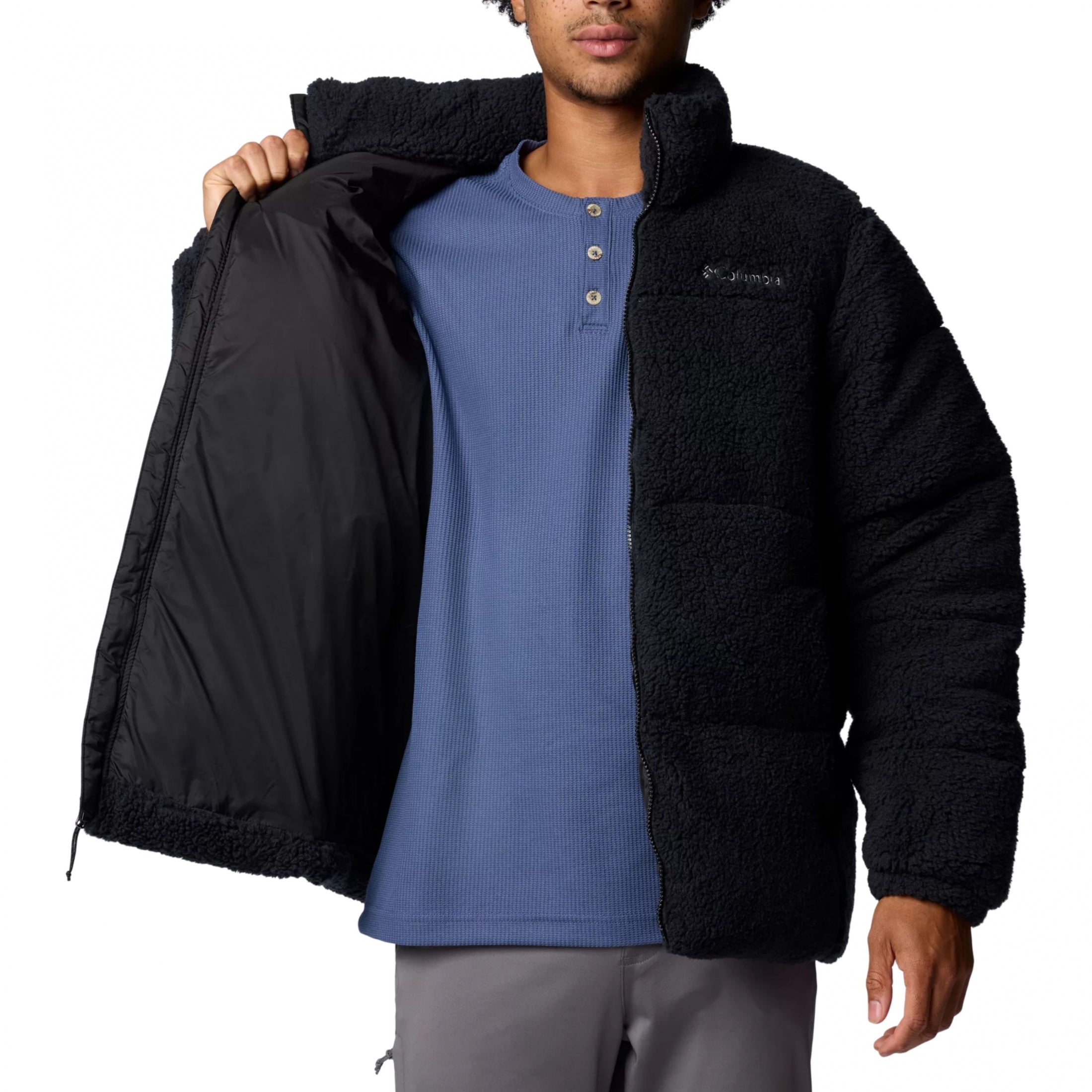 Giubbino Columbia Puffect II Sherpa Jacket Nero XS