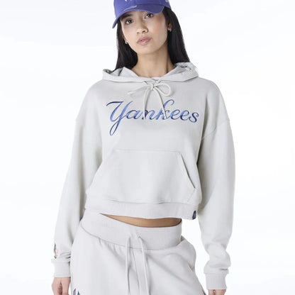 Felpa Donna New Era MLB Graphic Crop Hoodie NEYYAN