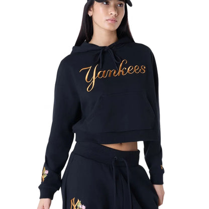 Felpa Donna New Era MLB Graphic Crop Hoodie NEYYAN