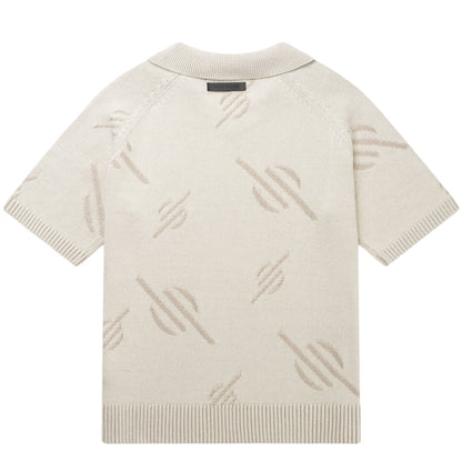 Polo Daily Paper Monogram Polo Knit BEIGE